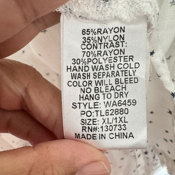 Umgee Womens Size XL 1XL Kimono Cardigan Star Celestial Festival Open Front Boho - Picture 5 of 7